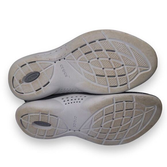 Crocs Literide 360 Pacer Knit Black / Grey 206705 Women's 8 - Picture 8 of 11